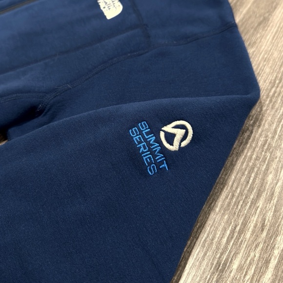 he North Face Summit Series Jacket Mens Small Blue Quarter Zip Pullover Fleece - Picture 3 of 7